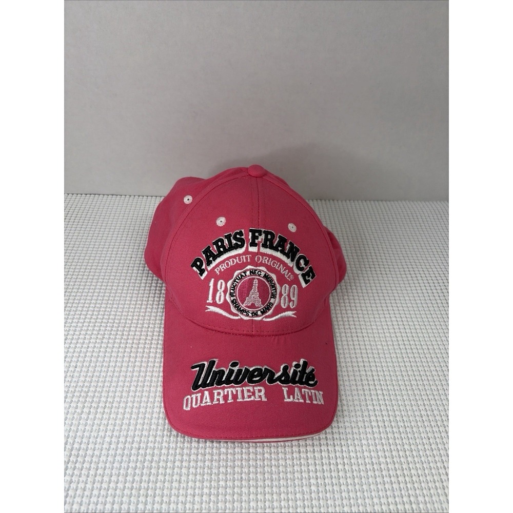 Paris France 1889 Universite Quartier Latin Pink Ball Cap